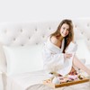 sourcing map Pillowcase Set Silk Satin Pillow Cases for Hair