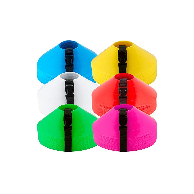 American Challenge Soccer Sports Disc Cones (White (25 count), Standard)