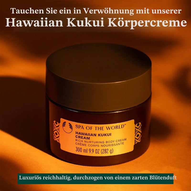 The Body Shop Hawaiian Kukui Body Cream - 300ml Vegan