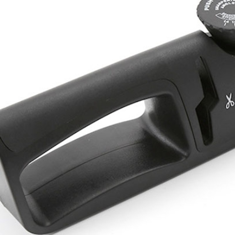 Black 4 Stage Knife Sharpener Adjustable Angle Household Blade Sharpener