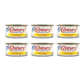 Century Filipino Flaked Light Tuna in Soya Oil (6 Pack, Total of 38.4oz)
