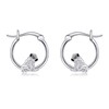 DAYLINLOVE Pug Earrings 925 Sterling Silver Cute Dog Hoop Earrings