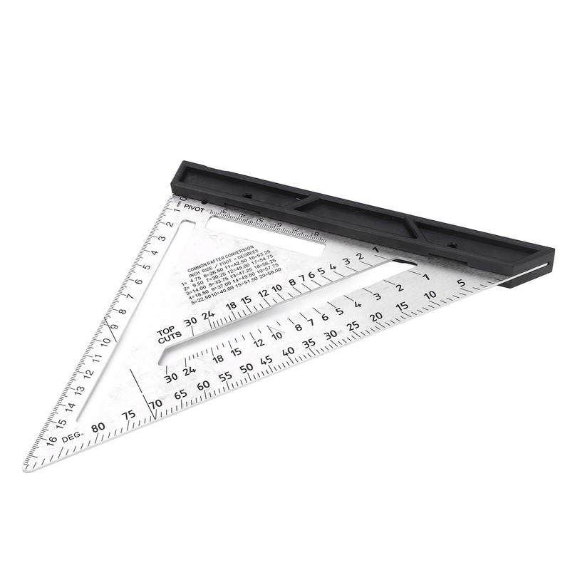 Woodworking Triangle Ruler 7in Dual Scale Square Angle Ruler Carpenter