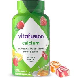 Unbranded vitafusion Calcium Gummy Vitamins, Fruit and Cream Flavored Chewable Calcium