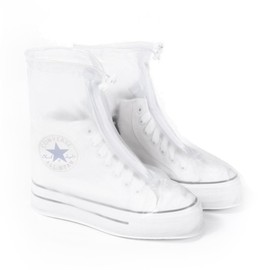 yolzhxe Shoe Covers Waterproof, Rain Cover Shoes Reusable, Non-Slip Overshoes Rain for Men Women, Rain Overshoes for Rain, Snow Day, Muddy Roads, XXL