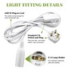 Pendant Light Ceiling Lighting Fitting, 4.5 M White plug in