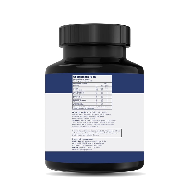 PURITEO PURITEO Strenthman Tablet | 100% Vegetarian Formulation | 100%