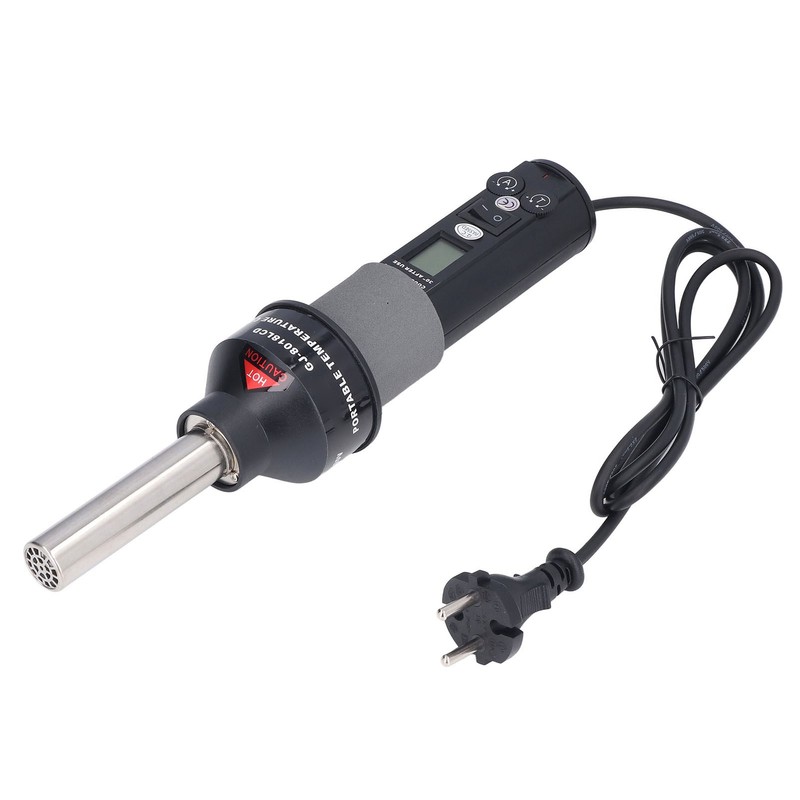 6Pcs Hot Air Gun LCD Digital Display Adjustable Portable Heating