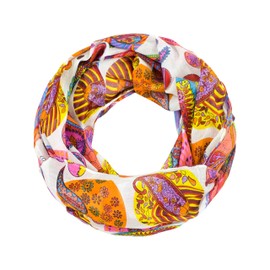 Sunsa Women's Loop Scarf, Cotton Tube Scarf, Spring/Summer Loop Scarf, German Design, Accessories for Women, Scarf Scarves and Scarves as a Gift for Women/Girlfriend, Orange # 8