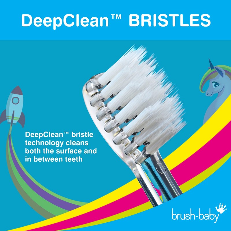 Brush-Baby KidzSonic Rocket and Unicorn Replacement Brush Heads Age 3+