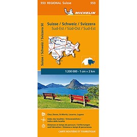 Suisse Sud-Est - Michelin Regional Map 553: Maps (Michelin Regional Maps)