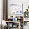 Large Dry Erase Calendar Whiteboard for Wall, Polegas 24" X