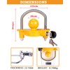 Turnart Trailer Lock, Hitch Lock, Trailer Hitch Lock, Trailer Coupler