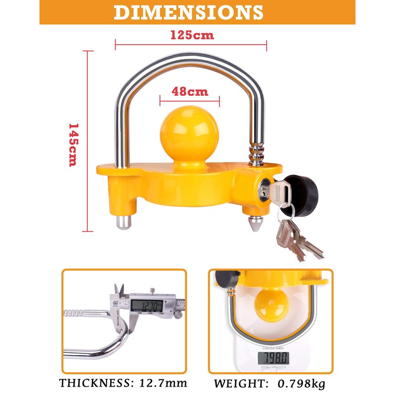 Turnart Trailer Lock, Hitch Lock, Trailer Hitch Lock, Trailer Coupler