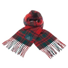 Clans of Scotland - Pure Lamb’s wool Scottish Clan Tartan Scarf- 100% Wool - Pure Wool Tartan Plane Scarf - Perfect for Men and Women - 12x60 Inches (Macintosh TARTAN)