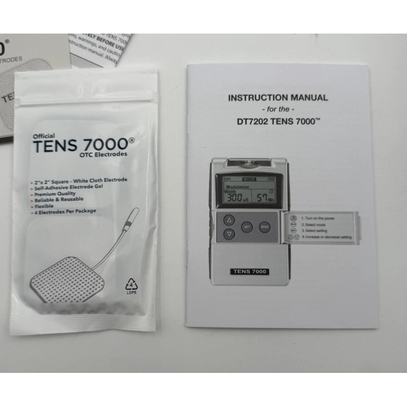 Roscoe TENS 7000 Digital Pain Management Unit OTC Muscle Stimulator