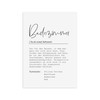Nastami Poster, Badezimmer Definition, DIN A4, Bathroom Poster, Definition Wall