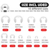 Jesustree Stainless Steel E-Clip External Retaining Ring Snap Circlip Assortment