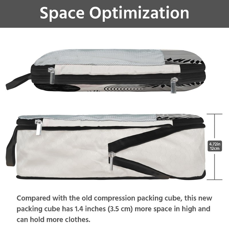 7 Pcs Compression Packing Cubes for Travel, Waterproof Suitcase Luggage