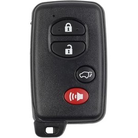 Smart Key Fob for Venza, FengRKey Remote Control Key Fob Compatible with Toyota Venza 2010-2016 HYQ14ACX 271451-5290 89904-0T060 Black