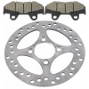 Caltric Rear Brake Disc Rotor with Pads For Yamaha Raptor