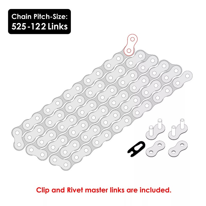 Honda Drive Chain & Sprockets Kit for Honda VT750Dc Shadow