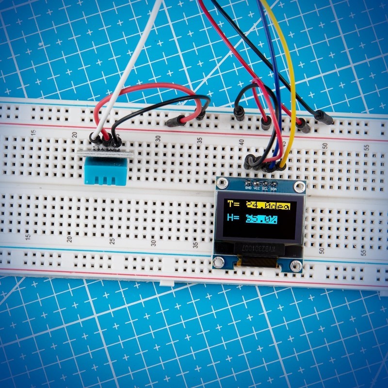 ELEGOO 3PCS 0.96 Inch OLED Display Screen Module Compact Self-Luminous