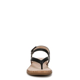 Naturalizer SOUL Womens Carolyn Flat Sandal Black 8 M