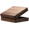 COSISO Walnut Wood Pocket Watch Box Portable Single Pocket Watch