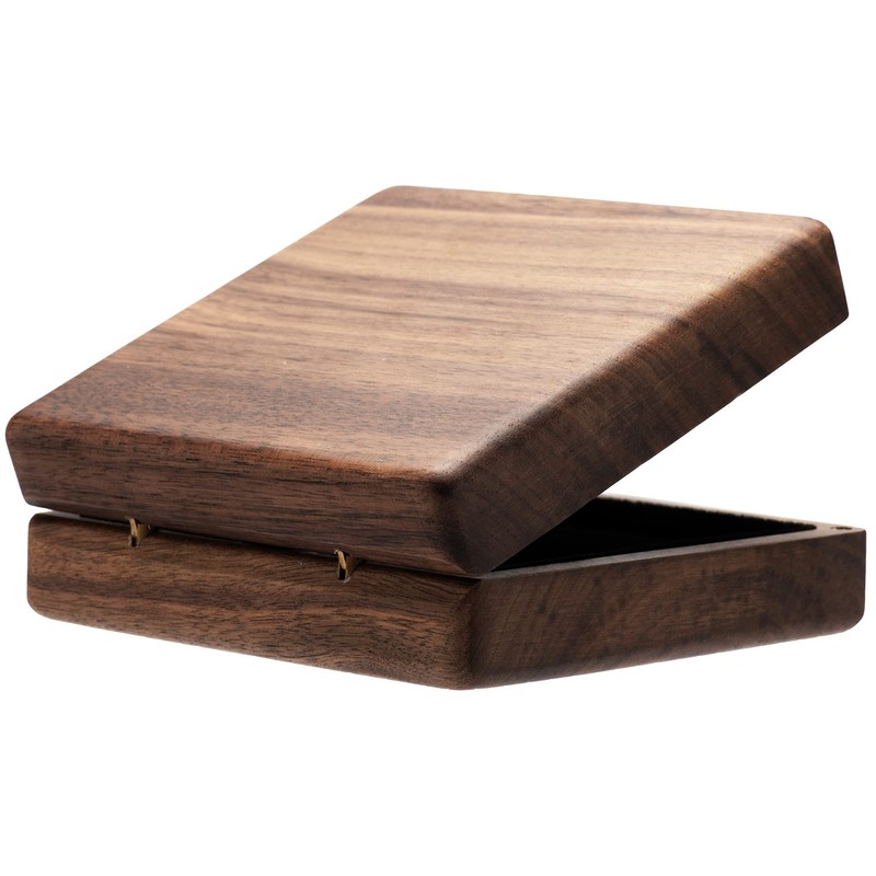 COSISO Walnut Wood Pocket Watch Box Portable Single Pocket Watch