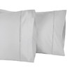 Superior 1200-Thread Count Egyptian Cotton Solid Pillowcase Set, Platinum, King