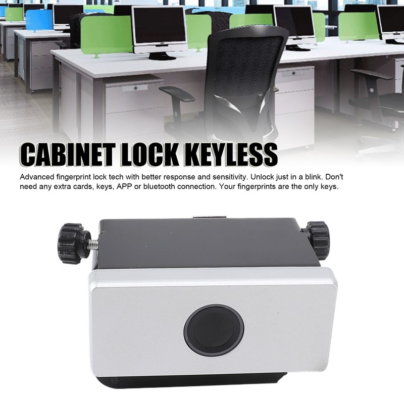 Fingerprint Cabinet Lock Safety Anti Theft Smart Keyless Drawer Wardrobe