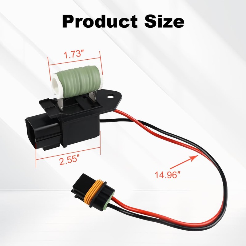 Radiator Fan Blower Motor Relay Resistor Compatible with 2009-2021 Chrysler