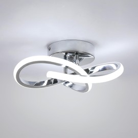 Toolight Ceiling Light LED Silver, 3000 K, 25 cm