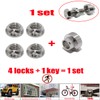 VOSANTU M12 304 Stainless Steel Anti-Theft Locking Nuts P1.75 Security