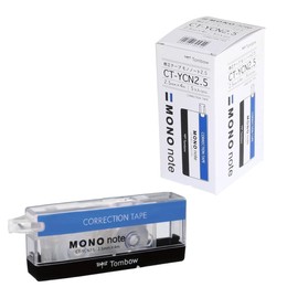 Tombow Pencil Correction Tape 0.1 inch (2.5 mm) MONO Mono Note (Ultra Fine 0.1 inch (2.5 mm) Width) Disposable Type 13.1 ft (4 m) 5 Pieces CT-YCN2.5-5P