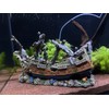 RVQIGYP Large Fish Tank Decoration Treasure Hunting Pirate Ship, Aquarium