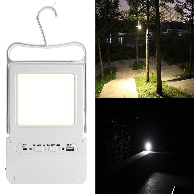 Solar Power Rechargeable Multifunctional LED Light Tent Lantern Lamp
