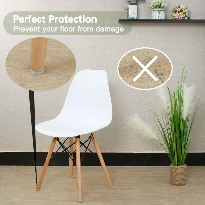 uxcell 40pcs Furniture Pads Round 3/4" Self-Stick Non-Slip Anti-Scratch Reduce