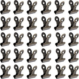 Boao 100 Pieces Bulldog Metal Clips Hinge Clips for Photos, Maps, Drawings, Art Work, Papers, Price Tag, 0.87 Inch (Cyan Bronze)