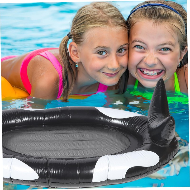 WHAMVOX Swimming Pool Floating Mat Mesh Chair Design Inflatable Recliner