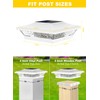T-SUN 4x4 Post Cap Lights 6 Pack for Vinyl/Wooden Fence,Outdoor