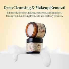 Napiers Scottish Oat Cleansing Balm – Gentle Balm-to-Oil Cleanser for Makeup Removal & Hydration – Soft & Soothing for All Skin Types – 60ml