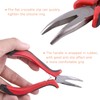 DHWEKU Micro Ring Needle Pliers, Hair Extension Pliers for Micro