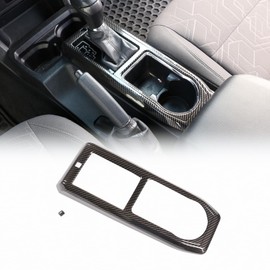 CHEAYAR Gear Shift Panel Trim Cover Compatible with Toyota Tacoma 2016-2023, Center Console Gear Shift Panel Frame Protective Cover Trim Accessories(Gear-Carbon Fiber Pattern)
