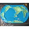 Unbranded 8pcs Push Bubble Silicone Sensory Games Huge World Map