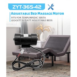 ZYT-36S-42 Adjustable Bed Massage Motor Replacement for TempurPedic Serta Leggett & Platt Adjustable Beds,Replacement for Head and Foot