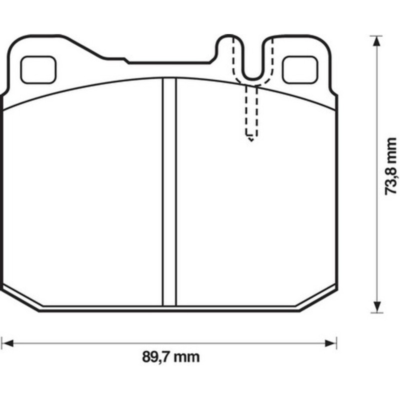 Jurid 571372J Brake Pad Set, disc brake pad set (4