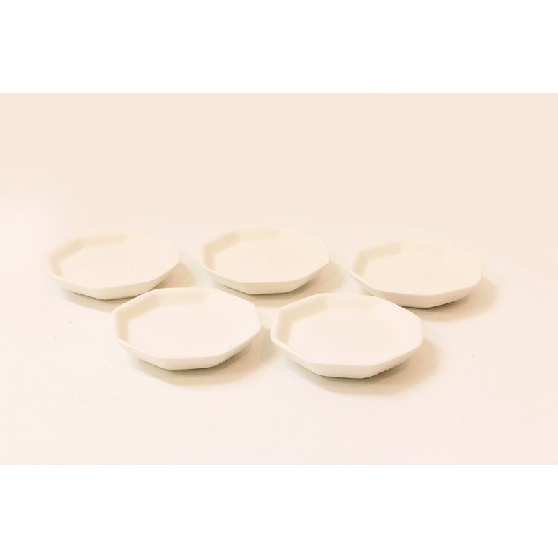 Moa Feteli Lucky Octagonal Plain Grilled Dishes, 2 Size, Set