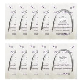 DENTASOP 100 piezas Arcos niti, arcos ni-ti, archwire niti, arcos dental, arcos ortotoncia, archwire dental, ortodontic wires, (16 inferior)